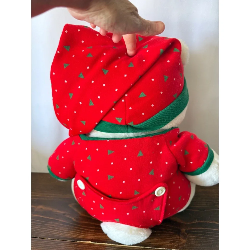Vintage 1990 Dayton Hudson Santa Bear Plush White Christmas Polar Bear 17 inch